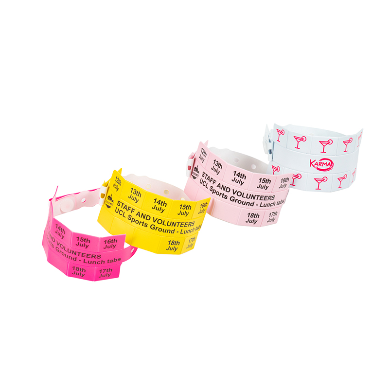 Vinyl Wristband with Tabs